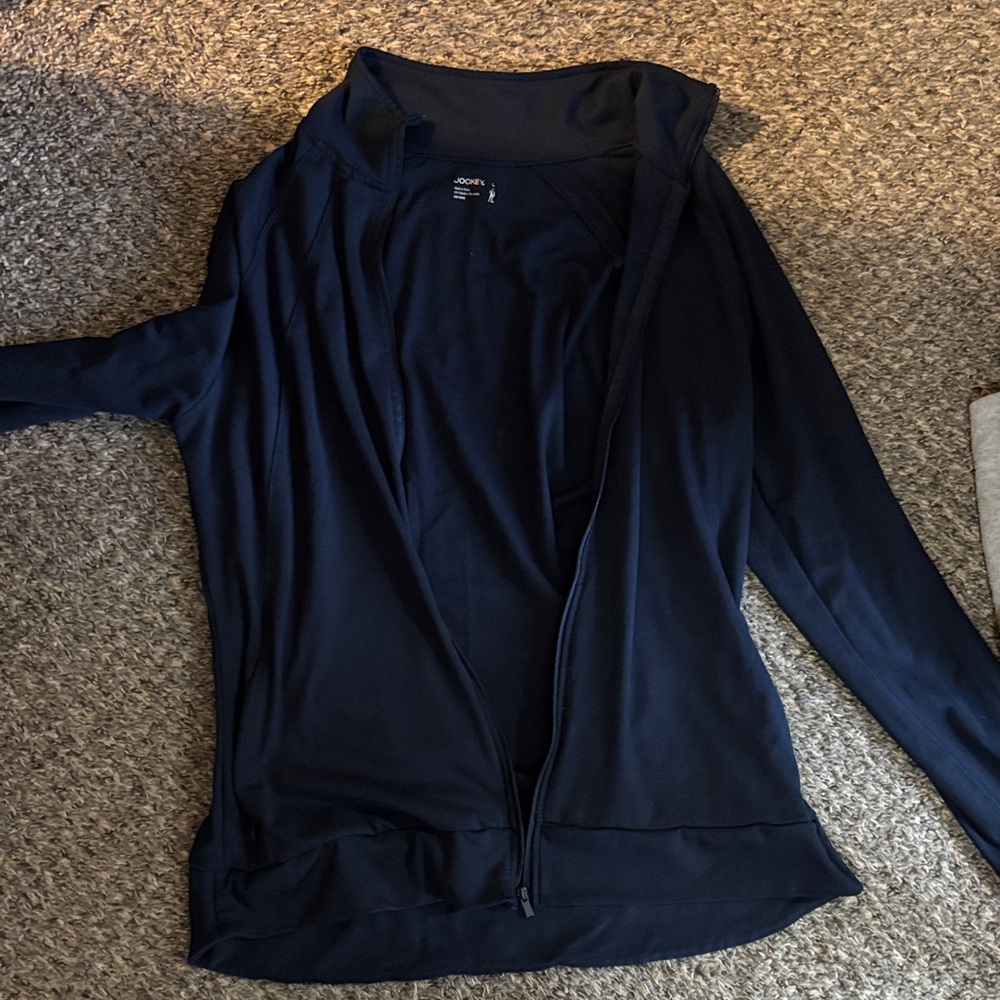 Jockey Navy Blue Zip-Up Hoodie